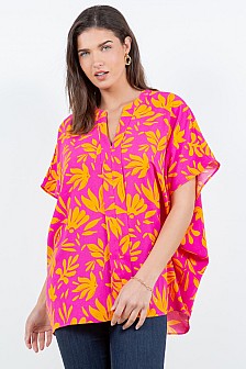 OVERSIZE SHIRT WITH FRONT PLACKET
