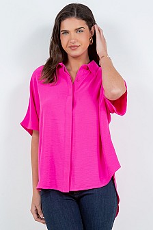 BUTTON DOWN SHIRT W/FRONT PLACKET