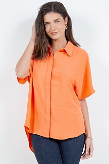 BUTTON DOWN SHIRT WITH FRONT PLACKET