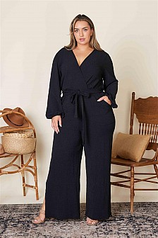 LONG SLEEVE JUMPSUIT. LINED