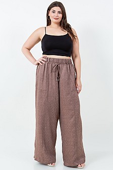 PANTS W/ SPAGHETTI DETAIL