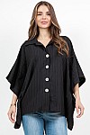 BUTTON DOWN BLOUSE W/ SPAGHETTI BACK DETAIL
