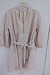 BUTTON DRESS W/ BELT.