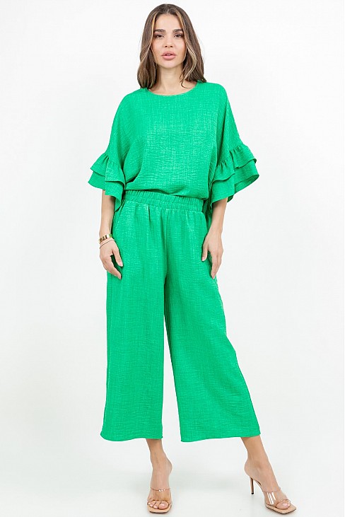 CROP PANTS W/ POCKETS