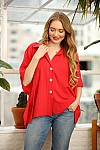 BUTTON DOWN BLOUSE W/ SPAGHETTI BACK DETAIL