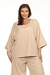3/4 SLEEVES ROUND NECK TOP