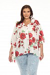 BUTTON DOWN BLOUSE W/ SPAGHETTI BACK DETAIL