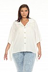 BUTTON DOWN BLOUSE W/ SPAGHETTI BACK DETAIL