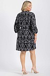 BUTTON DRESS W/ BELT.