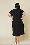 SHORT SLEEVES MIDI DRESS