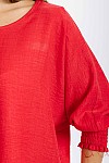 TOP W/ SMOCKING SLEEVES