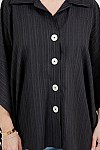BUTTON DOWN BLOUSE W/ SPAGHETTI BACK DETAIL