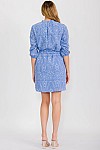BUTTON DRESS W/ BELT.