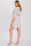 BUTTON DRESS W/ BELT.