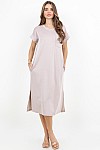 SHORT SLEEVES MIDI DRESS