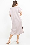 SHORT SLEEVES MIDI DRESS