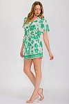 SHORT SLEEVES ROMPER WITH BELT