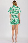 SHORT SLEEVES ROMPER WITH BELT