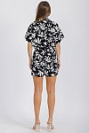 SHORT SLEEVES ROMPER WITH BELT