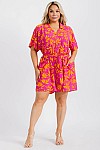 SHORT SLEEVES ROMPER WITH BELT