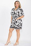 SHORT SLEEVES ROMPER WITH BELT