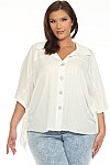 BUTTON DOWN BLOUSE W/ SPAGHETTI BACK DETAIL
