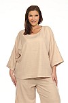 3/4 SLEEVES ROUND NECK TOP