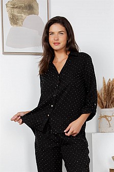 BUTTON DOWN SHIRT W/ SLEEVE TABS