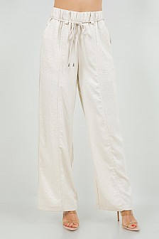 PANTS W/ SPAGHETTI DETAIL